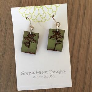 Laser cut wood earrings NEW